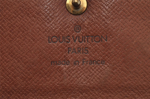 Authentic Louis Vuitton Monogram Bifold Long Wallet Purse 3Set LV 0386J