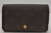 Authentic Louis Vuitton Monogram Bifold Long Wallet Purse 3Set LV 0386J