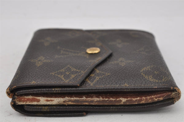 Authentic Louis Vuitton Monogram Bifold Long Wallet Purse 3Set LV 0386J