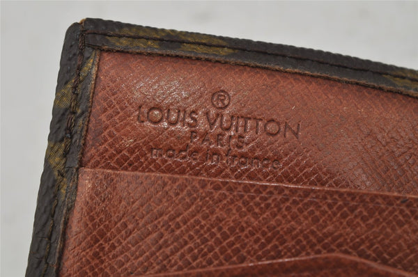 Authentic Louis Vuitton Monogram Bifold Long Wallet Purse 3Set LV 0386J