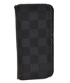 Authentic Louis Vuitton Damier Graphite Folio Iphone 6 Case N61265 Black 0388J