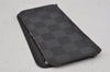 Authentic Louis Vuitton Damier Graphite Folio Iphone 6 Case N61265 Black 0388J