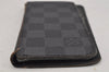 Authentic Louis Vuitton Damier Graphite Folio Iphone 6 Case N61265 Black 0388J