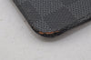 Authentic Louis Vuitton Damier Graphite Folio Iphone 6 Case N61265 Black 0388J