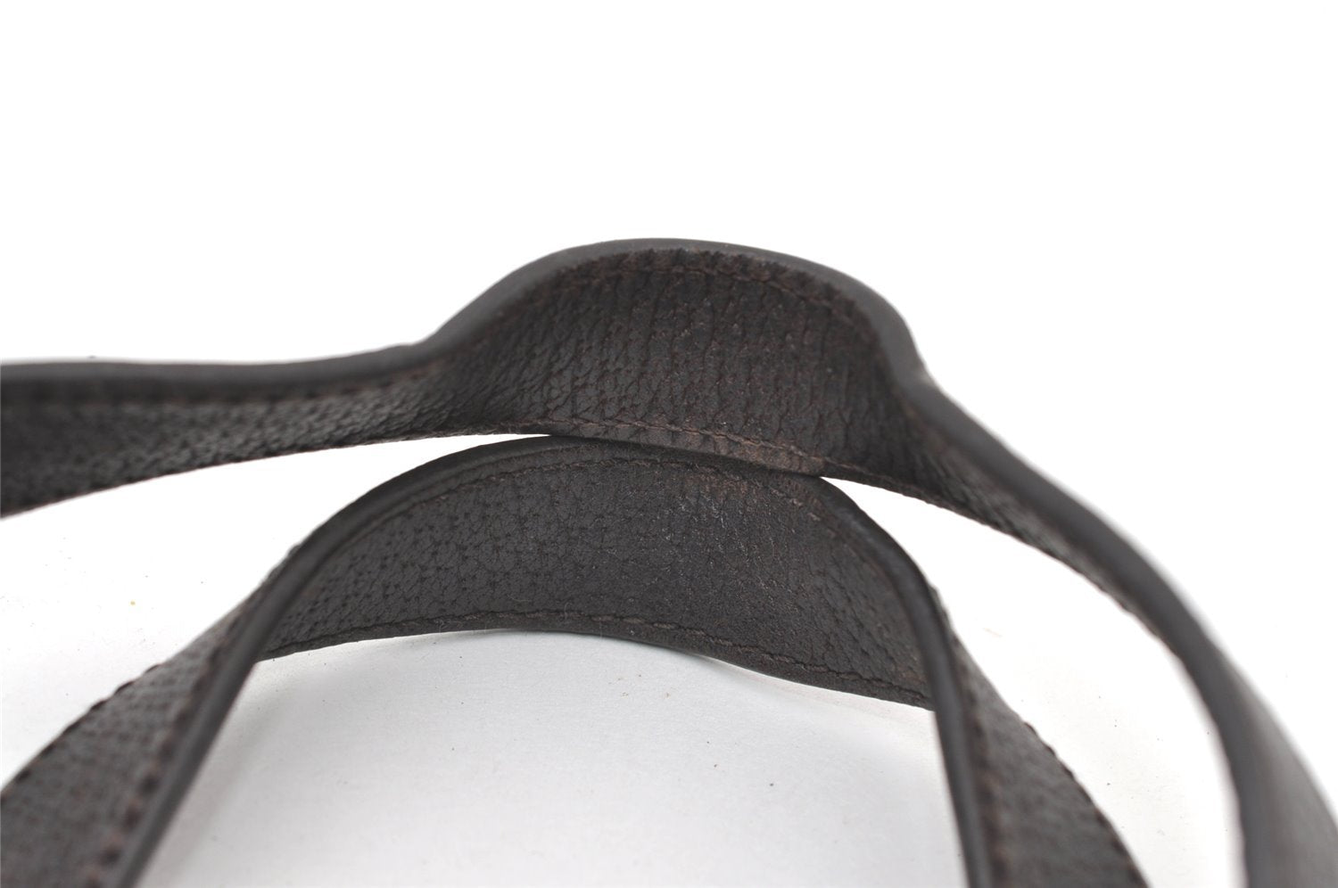 Authentic GUCCI Micro GG Nylon Leather Abbey Shoulder Tote Bag Brown 0389J