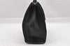 Authentic GUCCI 2Way Shoulder Hand Bag Purse Suede Leather Black Junk 0390J