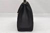Authentic GUCCI 2Way Shoulder Hand Bag Purse Suede Leather Black Junk 0390J