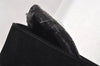 Authentic GUCCI 2Way Shoulder Hand Bag Purse Suede Leather Black Junk 0390J