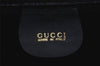 Authentic GUCCI 2Way Shoulder Hand Bag Purse Suede Leather Black Junk 0390J