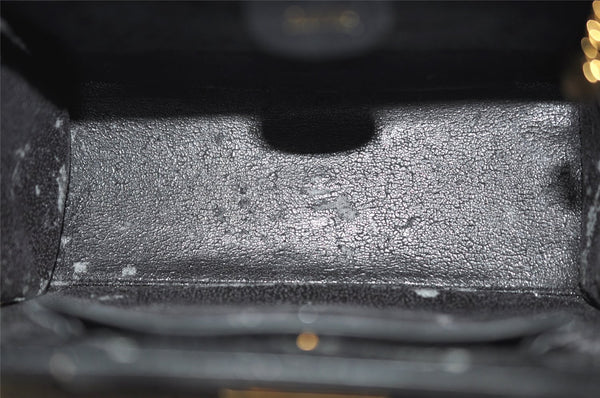 Authentic GUCCI 2Way Shoulder Hand Bag Purse Suede Leather Black Junk 0390J