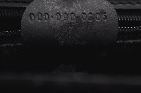 Authentic GUCCI 2Way Shoulder Hand Bag Purse Suede Leather Black Junk 0390J