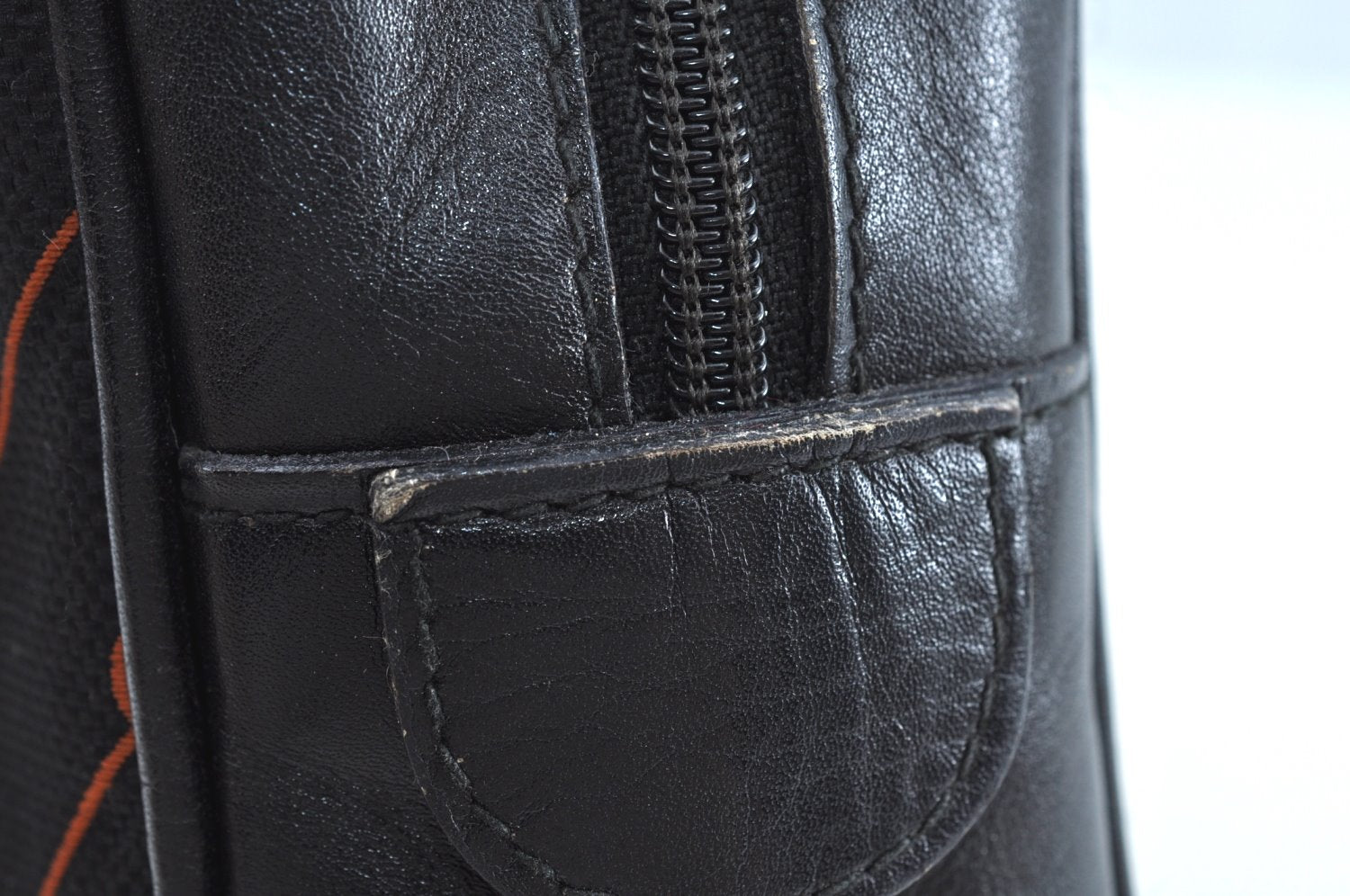 Authentic GUCCI Shooting Star Clutch Hand Bag Purse Canvas Leather Black 0391J