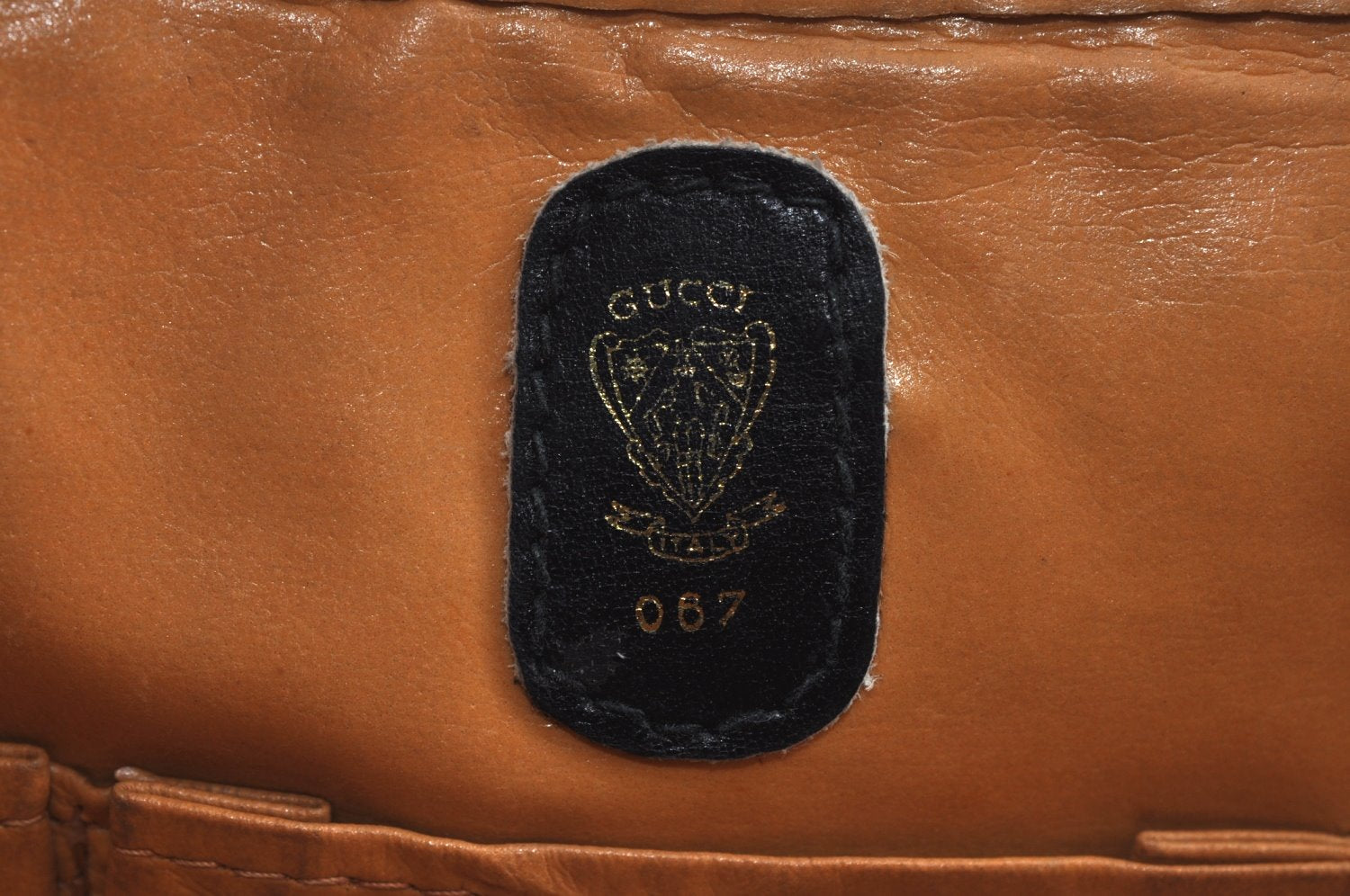 Authentic GUCCI Shooting Star Clutch Hand Bag Purse Canvas Leather Black 0391J