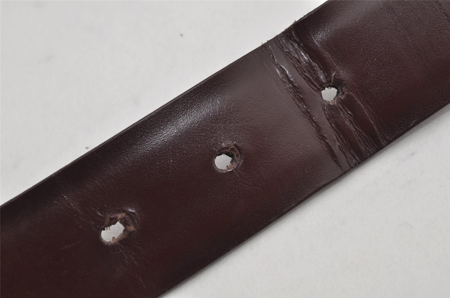 Authentic GUCCI Vintage Belt Leather Size 85cm 33.5
