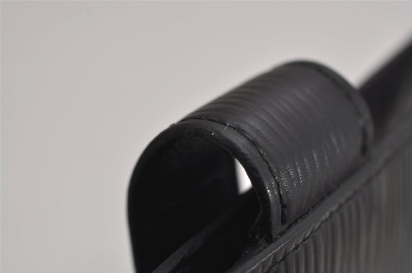 Authentic Louis Vuitton Epi Agenda MM Notebook Cover Black R20202 LV 0394K