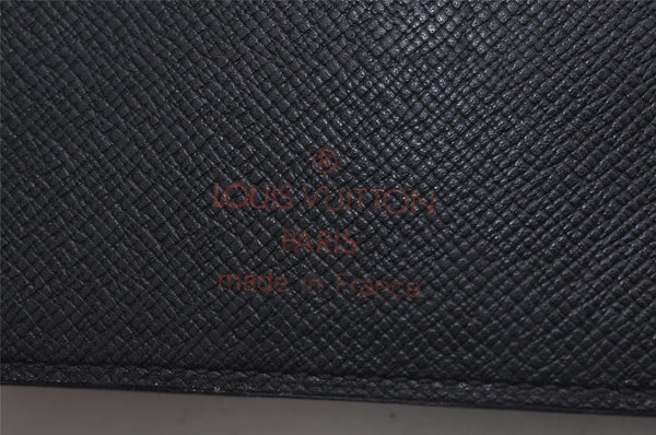 Authentic Louis Vuitton Epi Agenda MM Notebook Cover Black R20202 LV 0394K