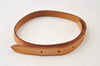 Authentic Louis Vuitton Leather Shoulder Strap For Bucket PM 27.6" Beige 0395J