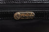 Authentic FENDI Vintage Tote Hand Bag Purse Leather Enamel Beige Black 0395K