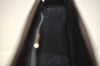 Authentic FENDI Vintage Tote Hand Bag Purse Leather Enamel Beige Black 0395K