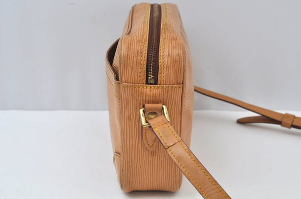 Authentic Louis Vuitton Epi Trocadero 24 Shoulder Cross Bag M52316 Beige 0399I