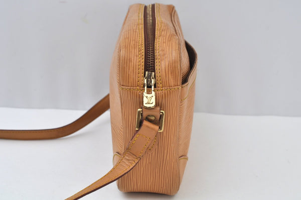 Authentic Louis Vuitton Epi Trocadero 24 Shoulder Cross Bag M52316 Beige 0399I