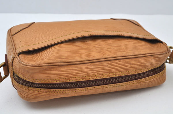 Authentic Louis Vuitton Epi Trocadero 24 Shoulder Cross Bag M52316 Beige 0399I