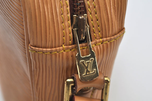 Authentic Louis Vuitton Epi Trocadero 24 Shoulder Cross Bag M52316 Beige 0399I