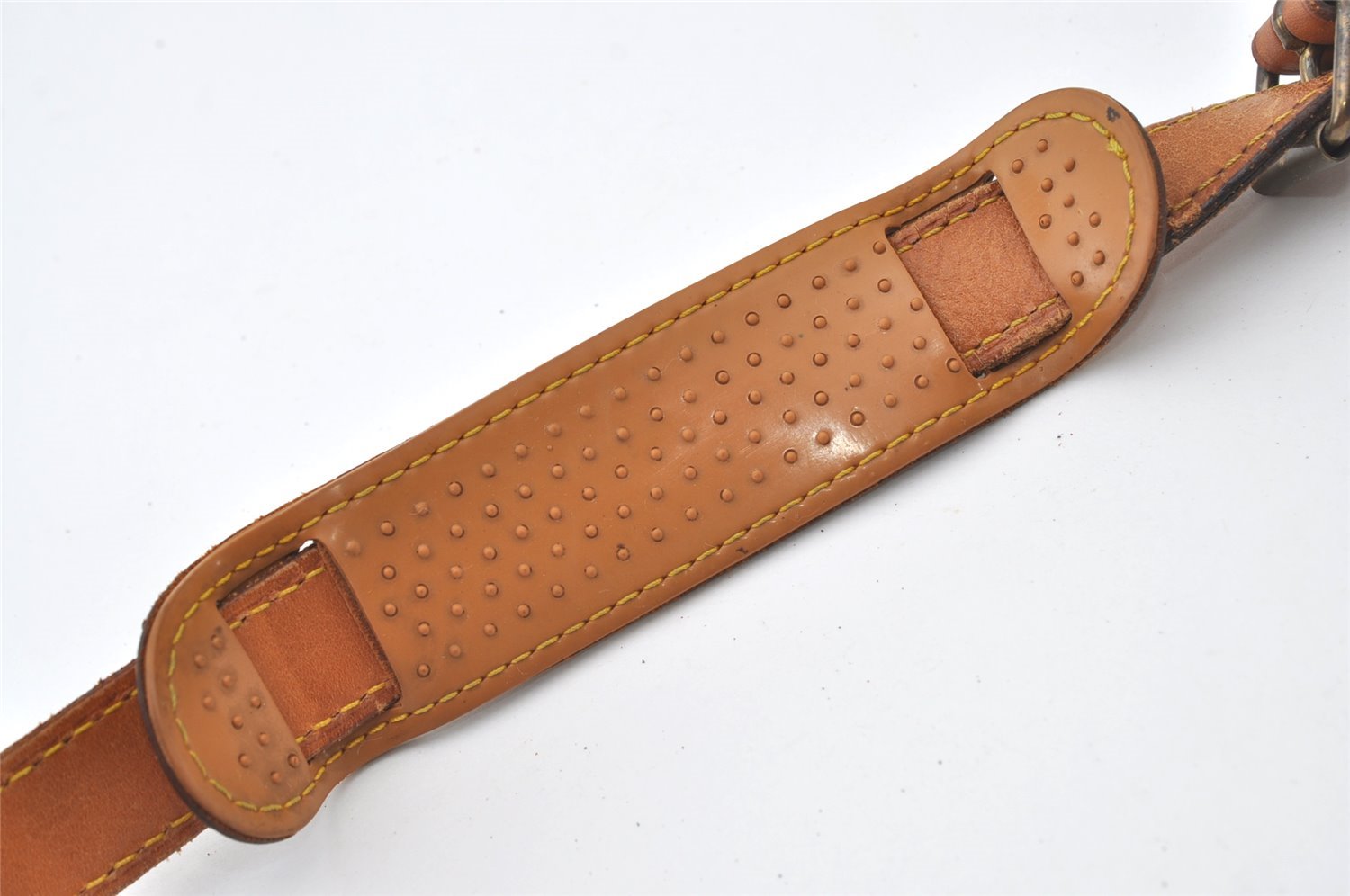 Authentic Louis Vuitton Leather Shoulder Strap Beige 41.7-48.8