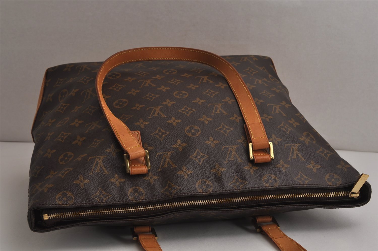 Authentic Louis Vuitton Monogram Cabas Mezzo Shoulder Tote Bag M51151 LV 0401K