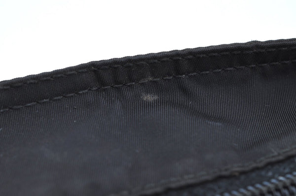 Authentic PRADA Nylon Vela Sport Leather Shoulder Cross Bag BT0174 Black 0402E