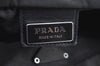 Authentic PRADA Nylon Vela Sport Leather Shoulder Cross Bag BT0174 Black 0402E