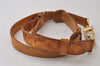 Authentic Louis Vuitton Leather Shoulder Strap Beige 41.5-48.6" LV 0402J