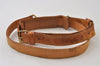 Authentic Louis Vuitton Leather Shoulder Strap Beige 41.5-48.6" LV 0402J