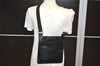 Authentic GUCCI Vintage Shoulder Cross Body Bag Purse Leather Black 0402K