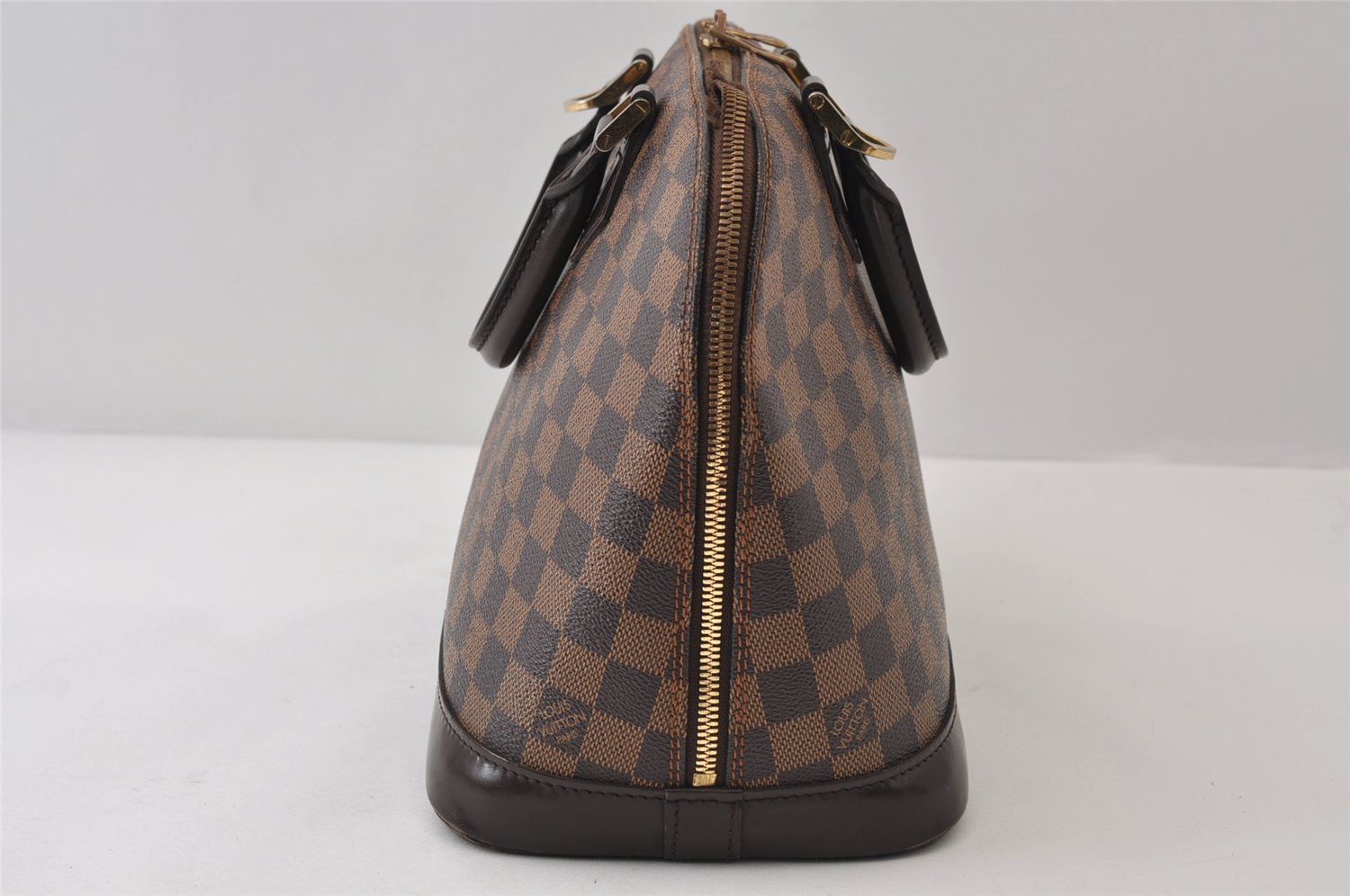 Authentic Louis Vuitton Damier Alma Hand Bag Purse N51131 LV 0403J