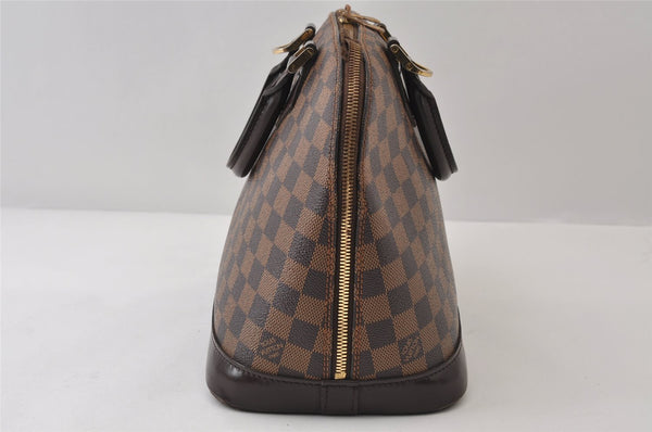 Authentic Louis Vuitton Damier Alma Hand Bag Purse N51131 LV 0403J