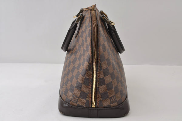 Authentic Louis Vuitton Damier Alma Hand Bag Purse N51131 LV 0403J