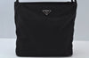 Authentic PRADA Nylon Shoulder Bag Purse Black 0403K