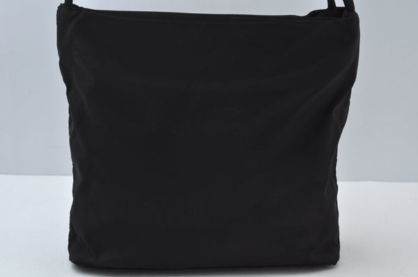 Authentic PRADA Nylon Shoulder Bag Purse Black 0403K