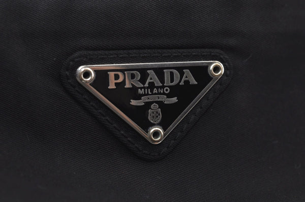 Authentic PRADA Nylon Shoulder Bag Purse Black 0403K