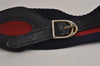 Authentic GUCCI Sherry Line Shoulder Bag Purse GG PVC Leather Navy Blue 0404K