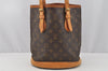Authentic Louis Vuitton Monogram Bucket PM Shoulder Tote Bag M42238 LV 0405J