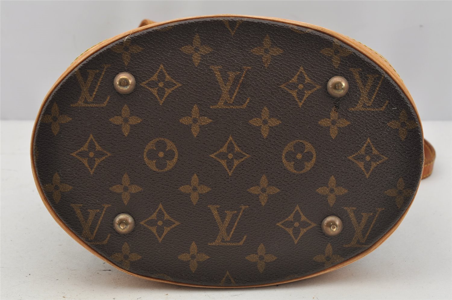 Authentic Louis Vuitton Monogram Bucket PM Shoulder Tote Bag M42238 LV 0405J