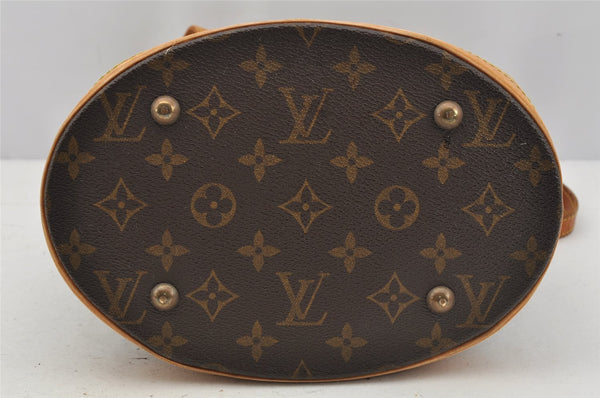 Authentic Louis Vuitton Monogram Bucket PM Shoulder Tote Bag M42238 LV 0405J