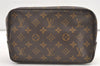 Auth Louis Vuitton Monogram Trousse Toilette 23 Clutch Hand Bag Old Model 0406K