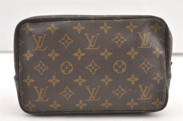 Auth Louis Vuitton Monogram Trousse Toilette 23 Clutch Hand Bag Old Model 0406K