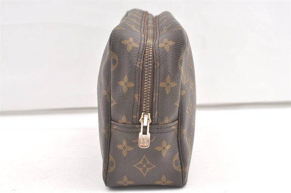 Auth Louis Vuitton Monogram Trousse Toilette 28 Clutch Hand Bag M47522 LV 0407K