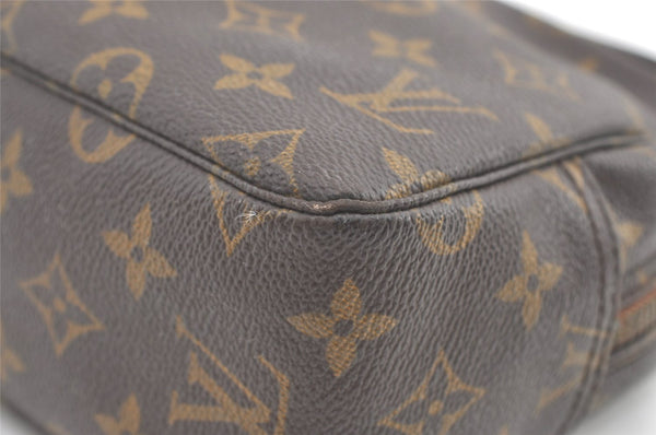 Auth Louis Vuitton Monogram Trousse Toilette 28 Clutch Hand Bag M47522 LV 0407K