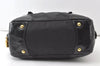 Authentic PRADA Vintage Nylon Tessuto Enamel Shoulder Bag Black 0408J