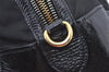 Authentic PRADA Vintage Nylon Tessuto Enamel Shoulder Bag Black 0408J